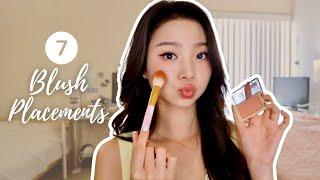 LETS FIND OUT WHAT BLUSH PLACEMENT SUITS YOU  MAKEUP TIPS
