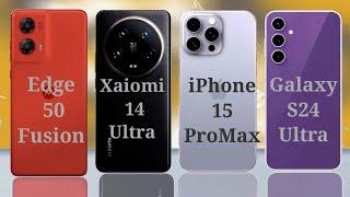 Motorola edge 50 Fusion vs xaiomi 14 ultra vs Apple iphone 15Pro Max vs Samsung Galaxy s23 ultra 5G