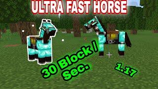 Minecraft Ultra Fast HORSE  Minecraft Fast HORSE  Fast Horse in Minecraft PE.