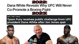 Dana White Is Suddenly Interested in Tyson Fury vs. Jon Jones... Because Ngannou vs. Wilder Is Soon?