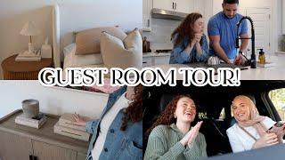 VLOG Guest Room Tour Home Decor Haul + Shopping With My Sister