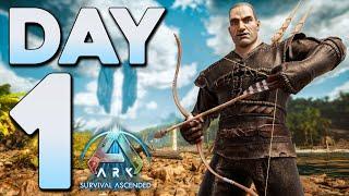 Starting Out Solo on ASA Small Tribes Day 1 - ARK Survival Ascended PvP