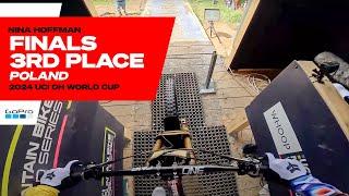 GoPro Nina Hoffmans 3rd Place Finals Finish - Poland - 24 UCI Downhill MTB World Cup