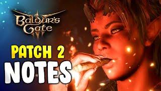 Baldurs Gate 3 - Patch 2 is OUT NOW Notes Overview