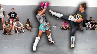 Full Muay Thai Sparring  Saenchai & Duangdawnoi Throw Down at Stout PHG Team Renzo Gracie Gym