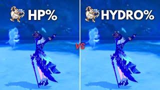 F2P  Furina HP% vs Hydro% Goblet Best Build for Furina??  Genshin Impact 