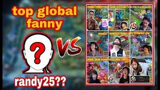 world best fanny player randy25 vs pro enemy reaction  mlbb