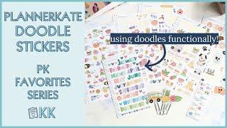 PlannerKate Doodle Planner Stickers to use Functionally In an Erin Condren LifePlanner PK Favorites