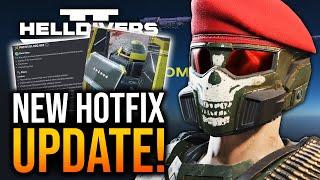Helldivers 2 - Devs Reveal NEW Hotfix Update Stratagem & Buff