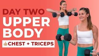 Summer Challenge Day 2 30-Minute Arm Workout Chest and Triceps