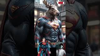 Superhero but Moose  DC & Marvel characters #avengers #shorts