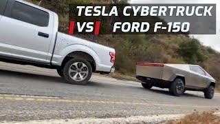 Tesla Cybertruck Vs Ford F 150 Tug Of War