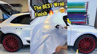 The Best Car Wrap Finish I’ve Ever Seen  2023 Porsche Vinyl Wrap  #carwrapping #asmr #asmrsounds