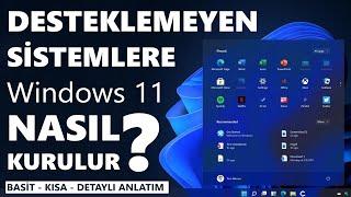 Windows 11 Desteklemeyen Sistemlere Nasıl Kurulur  TPM1.2