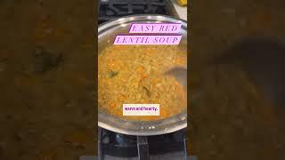 Easy Red Lentil Soup  By What Chelsea Eats