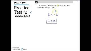 SAT Practice Test #2 Math Module 2 Problem #14