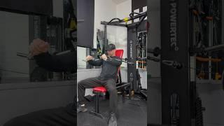 High Intensity Training  HIT in a Home Gym #homegym #garagegym #powertec #highintensitytraining