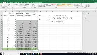 Trend Adjusted Exponential Smoothing