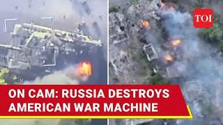 Russian Blitz Burns U.S. War Machine In Donetsk Dramatic Strike On Bradley Caught On Camera