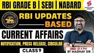 RBI Circulars Notifications and Press Release for RBI Grade B NABARD and SEBI   Madhav Sir #9