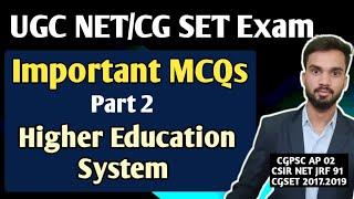 Important MCQs I UGC NET Exam I CG SET Exam I With Explanations