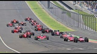 Ferrari F1 2018 vs All Ferrari F1 Cars  - Old Hockenheim