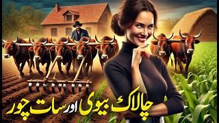 Chalak Biwi Aur 7 Bewaqoof Chor  Urdu Kahani  Moral Story