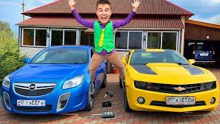 Mr. Joe Pushed Car into Garage VS Millionaire Mr. Joe on Audi Kids Video