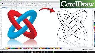 How To Make 3D Logo Design?  3D Circle Design in Coreldraw  Corel Draw Design