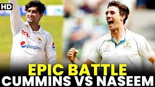 Epic Battle  Pat Cummins vs Naseem Shah  Pakistan vs Australia  PCB  MM2A