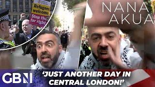 WATCH Stand up to Racism protester appears to ATTACK GB News reporter at Whitehall march