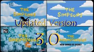 THE SIMPSONS Full Opening Sequence Evolution & Variations - Updated Version 3.0