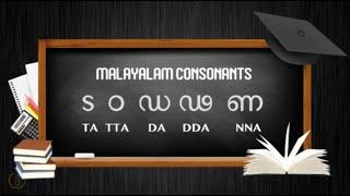 ട ഠ ഡ ഢ ണ LEARN MALAYALAM CONSONANTS - TA TTA DA DDA NNA TA FAMILY  Learn Malayalam Alphabets