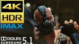 Batman V Bane Fight Scene in IMAX  The Dark Knight Rises 2012 Movie Clip 4K HDR