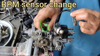 how to rpm sensor change diesel pump