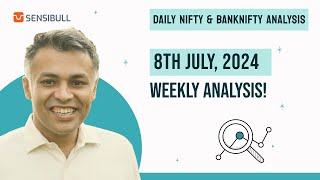 NIFTY and BANKNIFTY Analysis for tomorrow 08 July