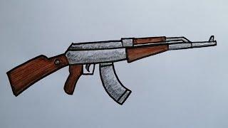 Silah çizimi  AK-47