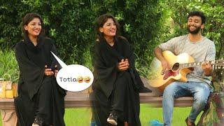 Totla Singing Janam Janam Song For Cute Girl  Reaction Video  Anas Rajput