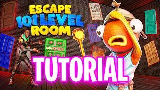 101 LEVEL ESCAPE ROOM FORTNITE How To Complete 101 Level Escape Room