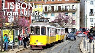  LISBON Tram 28 Ride Portugal  4K HDR 60fps