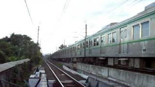 Train Railway  KRL SudEx passing Bintaro