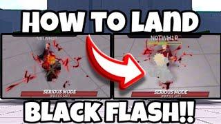 HOW TO USE NEW BLACK FLASH MOVE  The Strongest Battlegrounds