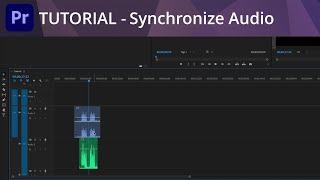 Premiere Pro Tutorial - Synchronize Audio