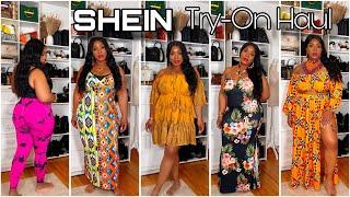 ️SHEIN DONE DID IT AGAIN  PLUS SIZE + CURVE TRY ON HAUL  BOLD PRINTS AND COLORS