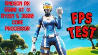 Fortnite Fps Test Radeon Rx 5500 XT & Ryzen 5 3600 6 Core Processor