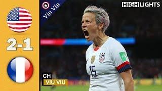  Quarter - Final  USA vs France 2-1 All Goals & Highlights  2019 WWC