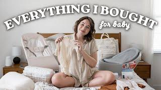 EVERYTHING I Bought For BABY 2024  Newborn Haul & What’s On My Baby Registry Minimal Edition