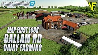 Play Tom Pembertons Farm  Ballam Rd Dairy Farming  Farming Simulator 22 Map 1st Look