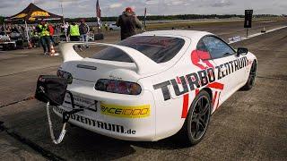 1400HP Toyota Supra Turbo 0 - 310 kmh Acceleration @ RACE1000 12 Mile Drag Race