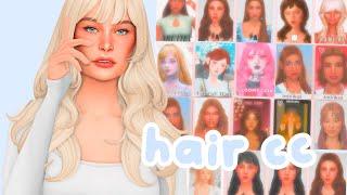 NEW MAXIS MATCH HAIRS + CC Links   Sims 4 Custom Content Haul